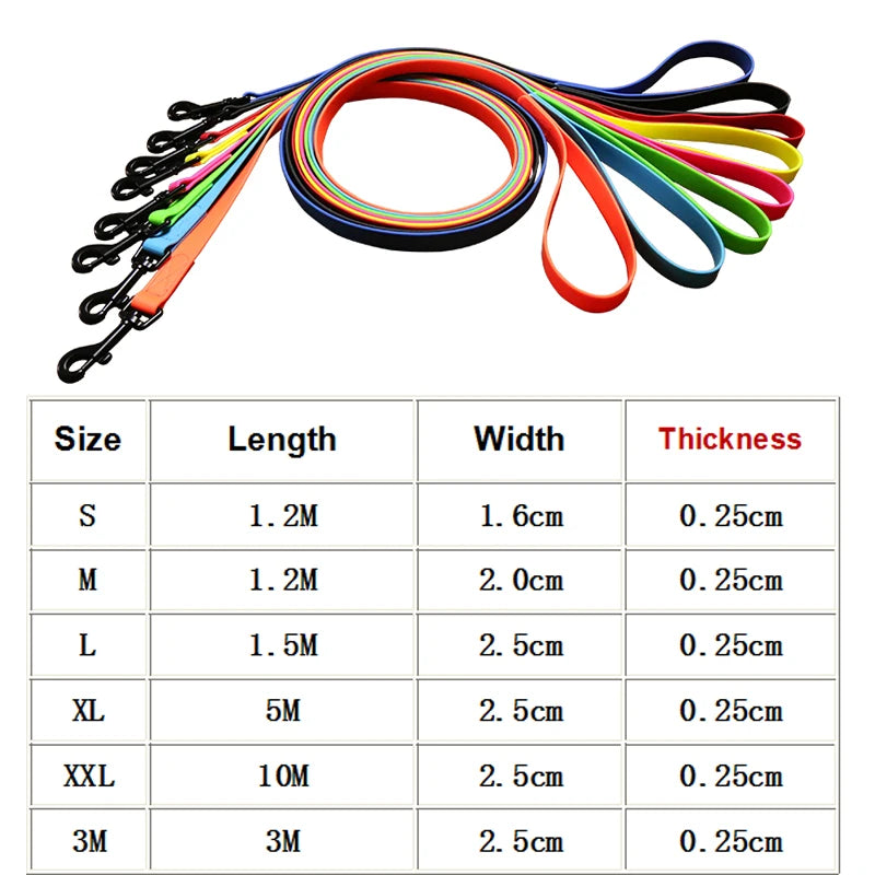 Pet shop Dog leash PVC Waterproof dog lead rope Cat leash anti dirty easy to clean for Big small dogs puppy pet products