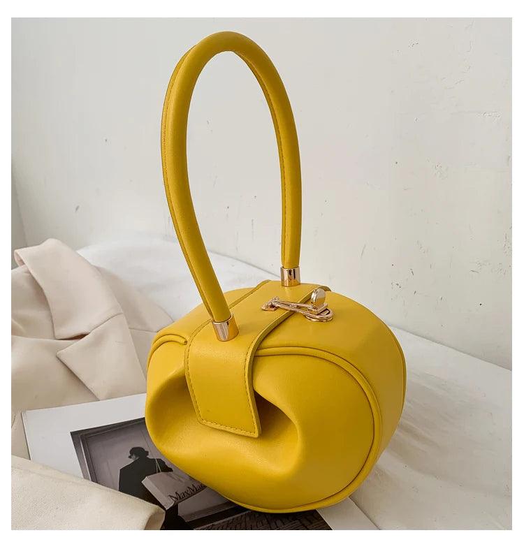 Bowling spherical women’s handbag luxury brand designer hobos bag fashion mini round shoulder bags pu leather female