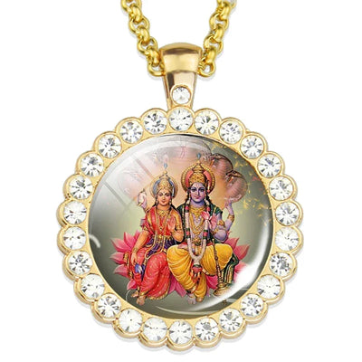 Lord Shiva Necklaces Shiva Nataraja Buddhist Jewelry Hinduism Lakshmi Pendant Amulet Necklace