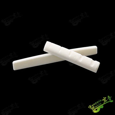 Acoustic guitar  and 4 5 6 7 12String Bass guitar nut slotted, upper and lower nuts slotted in various sizes Made of Bovine bone