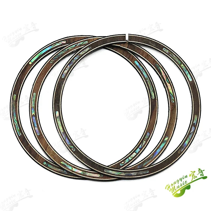 Ukulele Small Four-string Guitar Sound Hole Circle Rosewood Maple Abalone Color Shell Mosaic Caliber Pattern Ukulele Accessories