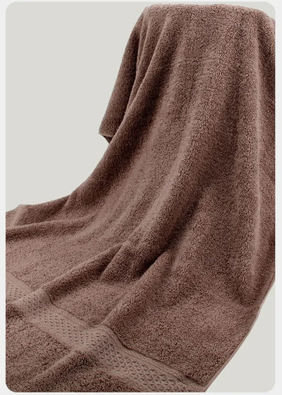 Large Bath Towels for Adults, 100% Cotton, Solid Terry, Beach Towel, Absorbent Yoga Shower Towels Bathroom, Wholesale, 70*140cm