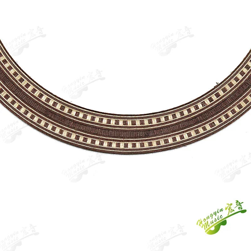 Ukulele Small Four-string Guitar Sound Hole Circle Rosewood Maple Abalone Color Shell Mosaic Caliber Pattern Ukulele Accessories