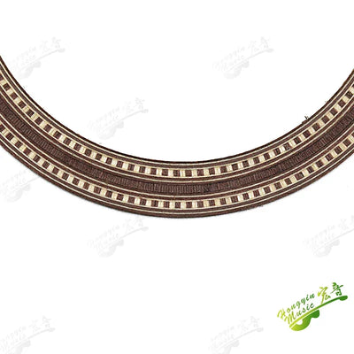 Ukulele Small Four-string Guitar Sound Hole Circle Rosewood Maple Abalone Color Shell Mosaic Caliber Pattern Ukulele Accessories