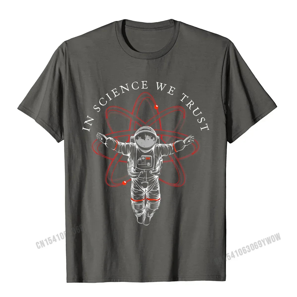 Atheist Shirt In Science We Trust Astronaut Humanist T-Shirt Camisas Men Cotton Tees Hip Hop New Design Casual Tshirts