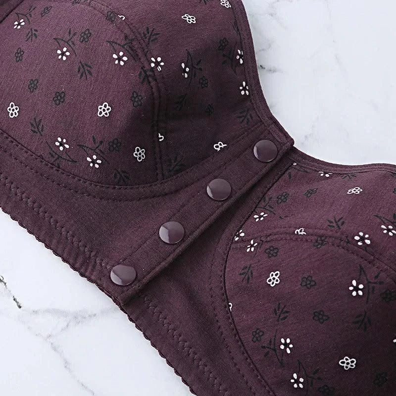Front Closure Bras Women Removable Padded Bra