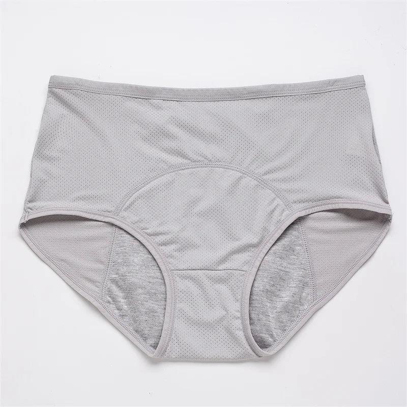 Menstrual Panties Women UnderwearPlus SizeLeak-proof ElasticHigh-waist  Physiological Mesh  Female Lingerie BikiniBriefs