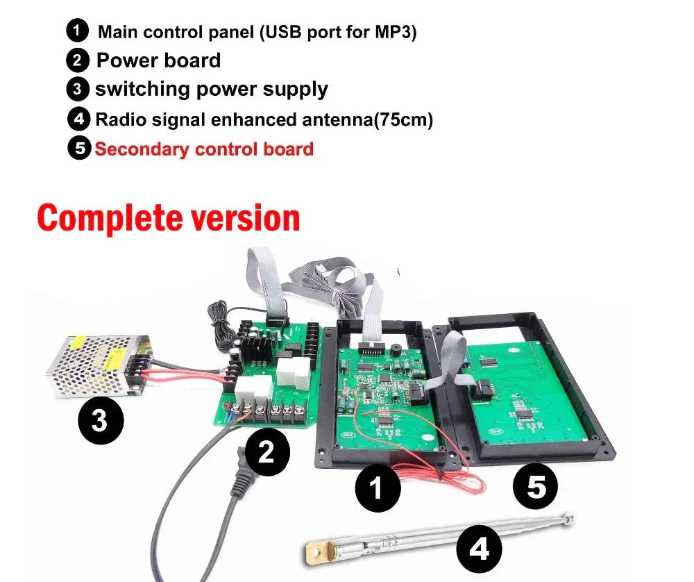 4.5KW 30A Infrared Heater Sauna Thermostat for Sauna Accessories Music Bluetooth Controller Lamp, Fan, AUX Switch