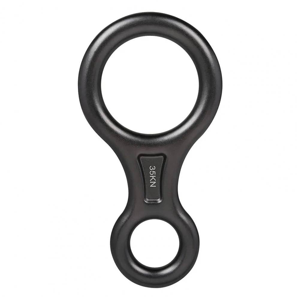 35KN Carabiner High Strength Wear-resistant Compact 8-shape 35KN Descender for Mountaineering