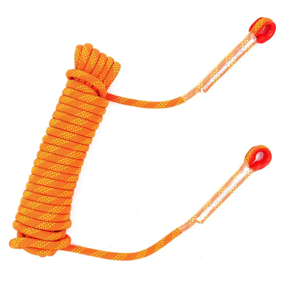 12mm 50m Outdoor Climbing Rope Escape Rescue Static Rope Rock Equipment Mountaineering Lifeline Emergency Survival Safety Gear