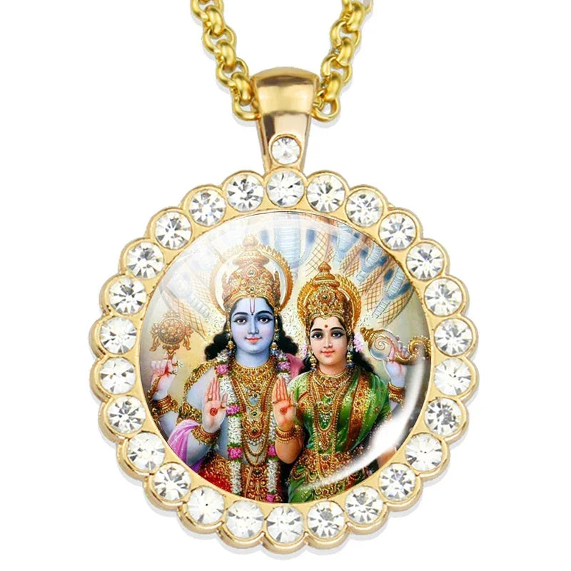 Lord Shiva Necklaces Shiva Nataraja Buddhist Jewelry Hinduism Lakshmi Pendant Amulet Necklace