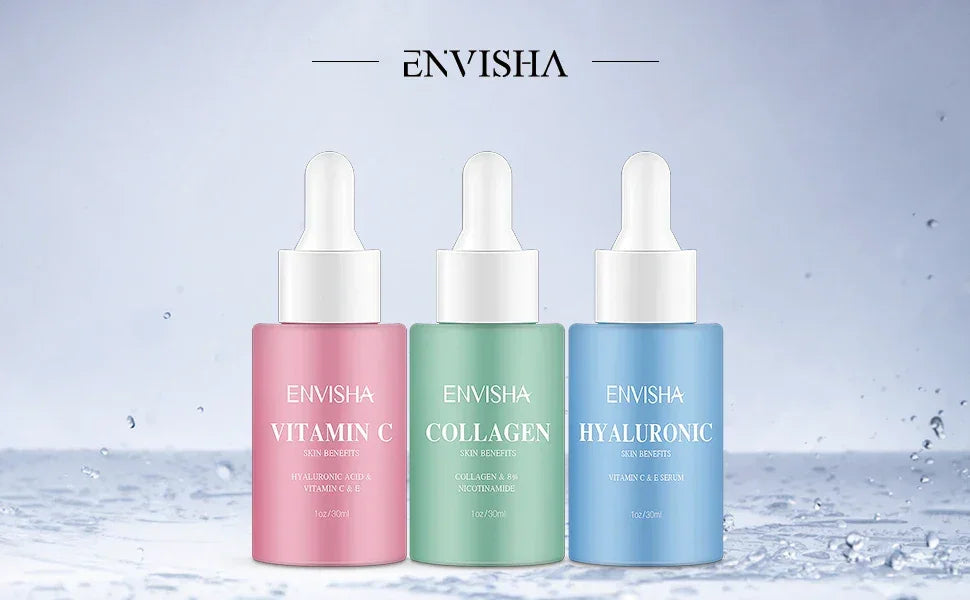 Skin Care Set Facial Serum Collagen Hyaluronic Acid Vitamin Anti-aging Wrinkle Whitening Moisturizing Remove Acne Face Essence