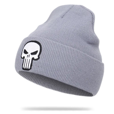 Beanies Hat Unisex Hat Keep warm Skull pattern Set head cap Winter hat Casual Beanies Hip-hop Knitted Winter Hat Ski Beanie Hat