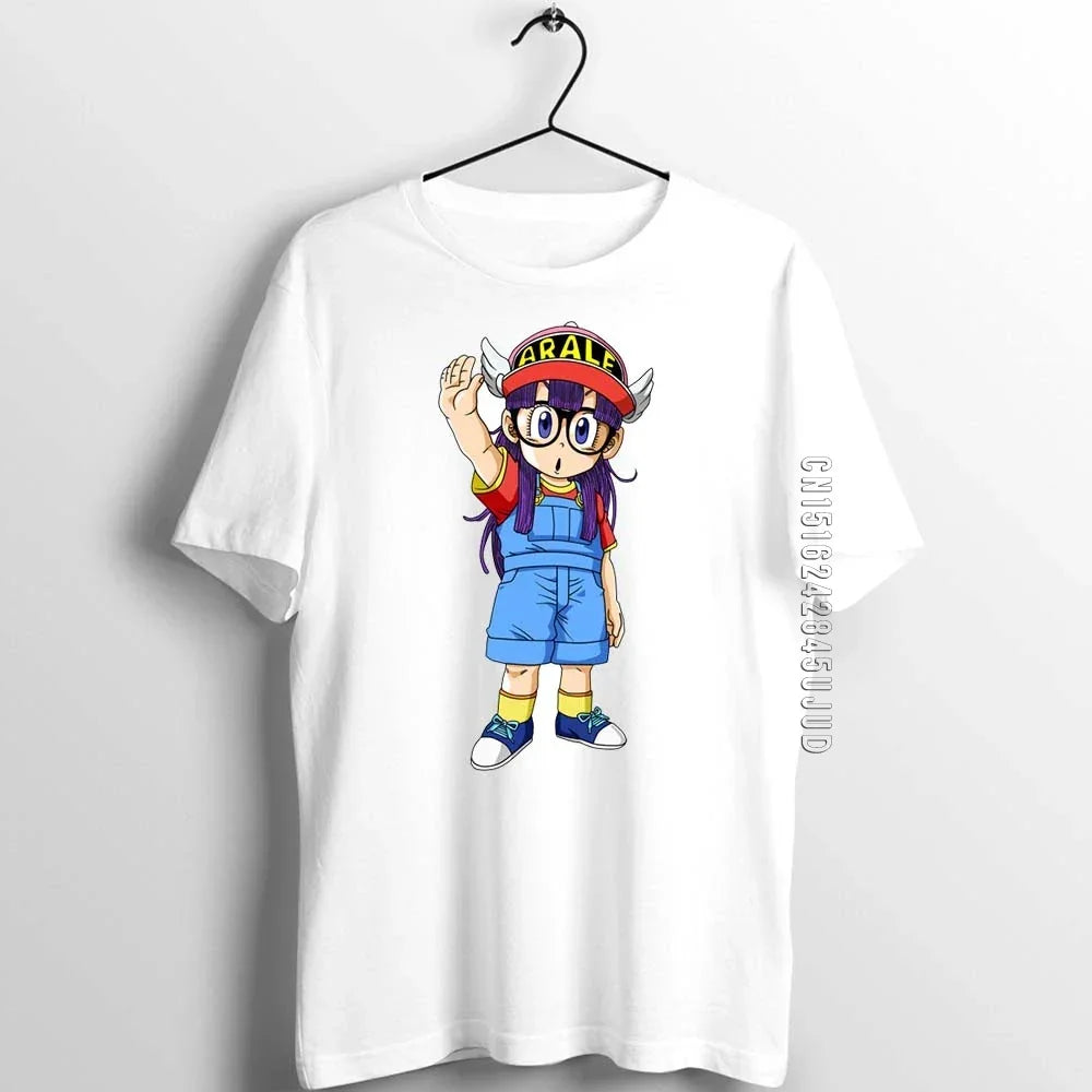 Men's T Shirt Arale Designer Anime Artwork Print Girl's Male Cotton Graphic T-shirts Adult Summer Clothes