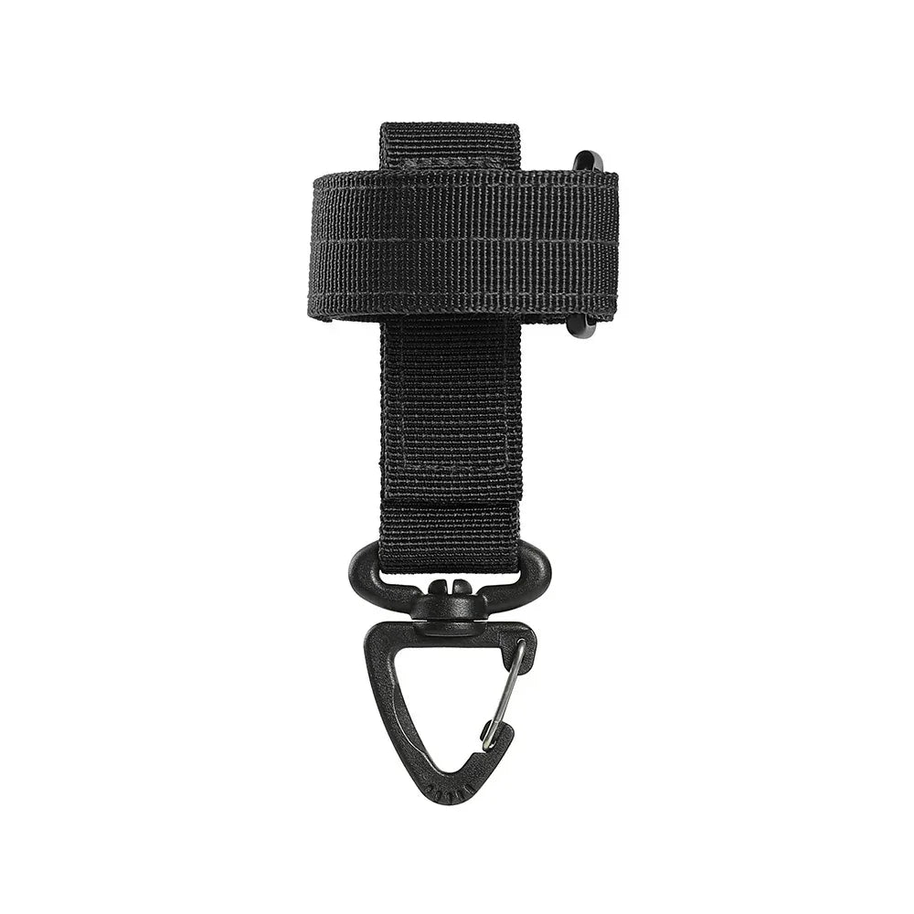 Mountaineering Buckle Outdoor Keychain  Gear Clip Keeper Pouch Belt Keychain Gloves Rope Holder Military Hook Camping