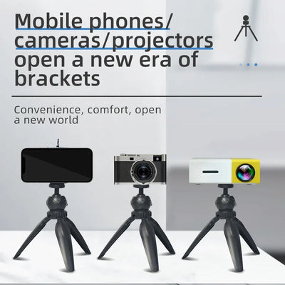 Salange Portable Projector Camera Mobile Phone Mini Tripod Is Suitable For YG300 P62 J9 J15 Projector Other Stable Supports