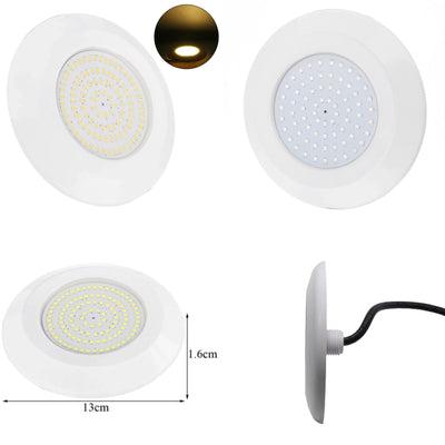 LED Submersible Swimming Pool Lights 12W Multiple Color Resin Filling Underwater Spotlight DC12V Warm White Blue Cold White