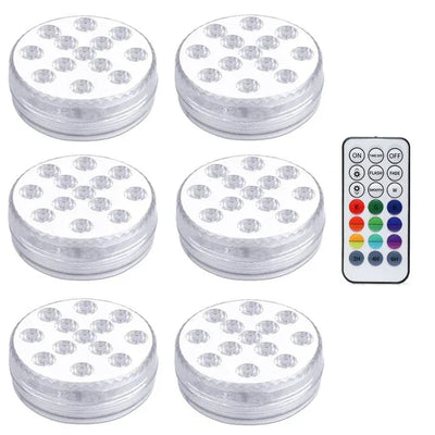 13 LEDs Magnetic Submersible LED Light Waterproof Underwater Light USB Rechargeable Swimming Pool Night Lamp With Suction Cups