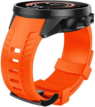 24mm Width Silicone Watch Strap for SUUNTO 9 Baro 24mm Bands Sport Silicone Watchband Replacement for SUUNTO 9 Smartwatches Band