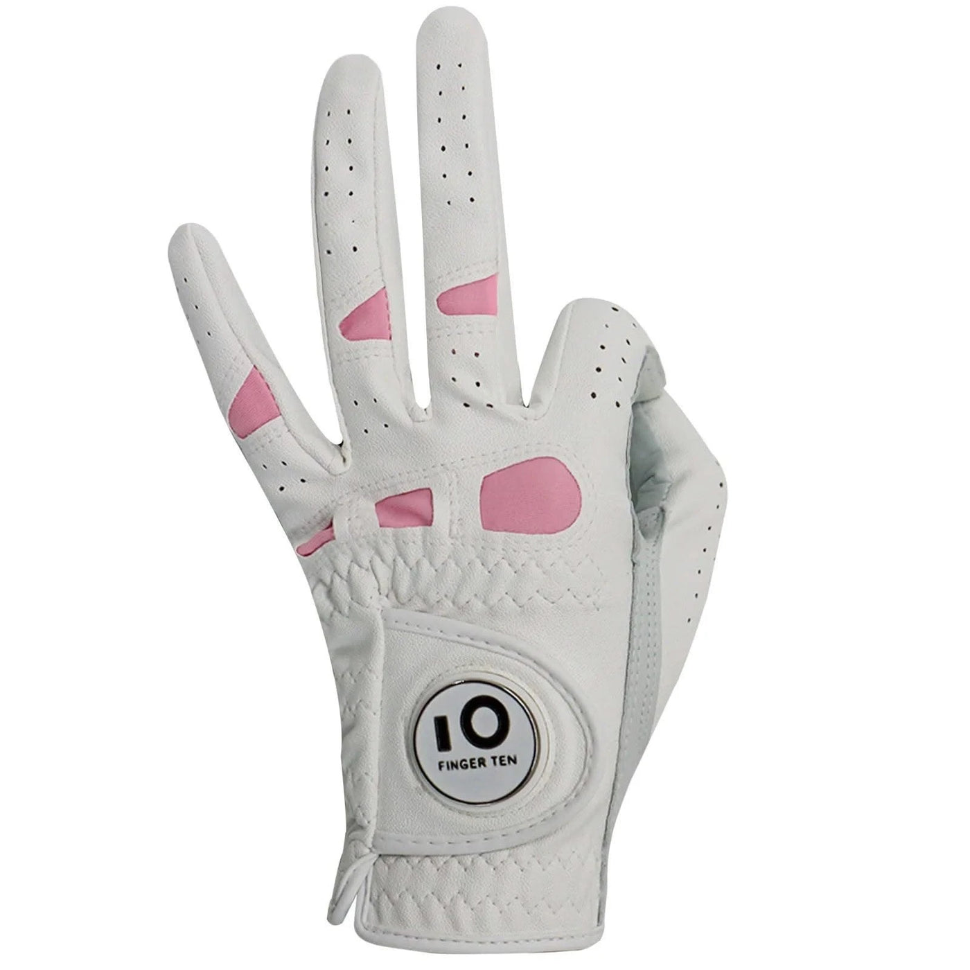 6 Pcs Rain Grip All Weather Womens Golf Gloves Ladies Left Hand Right Soft Cabretta Leather Glove with Ball Marker for Women