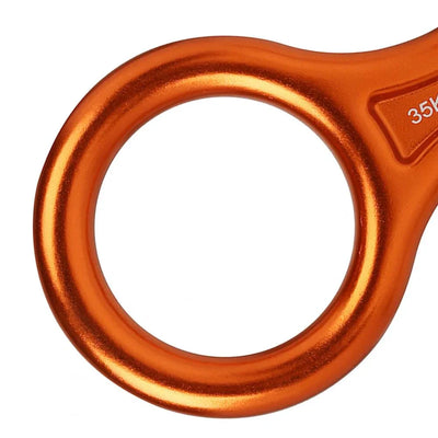 35KN Carabiner High Strength Wear-resistant Compact 8-shape 35KN Descender for Mountaineering