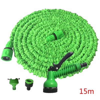 25FT-200FT Garden Hose Expandable Flexible Water Hose Plastic Hoses Car Wash Water Gun Garden Sprayer Watering Irrigation Tools