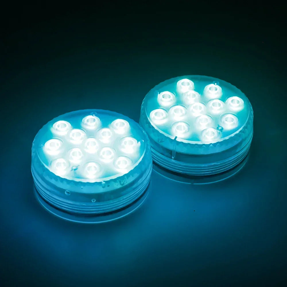 13 LEDs Magnetic Submersible LED Light Waterproof Underwater Light USB Rechargeable Swimming Pool Night Lamp With Suction Cups