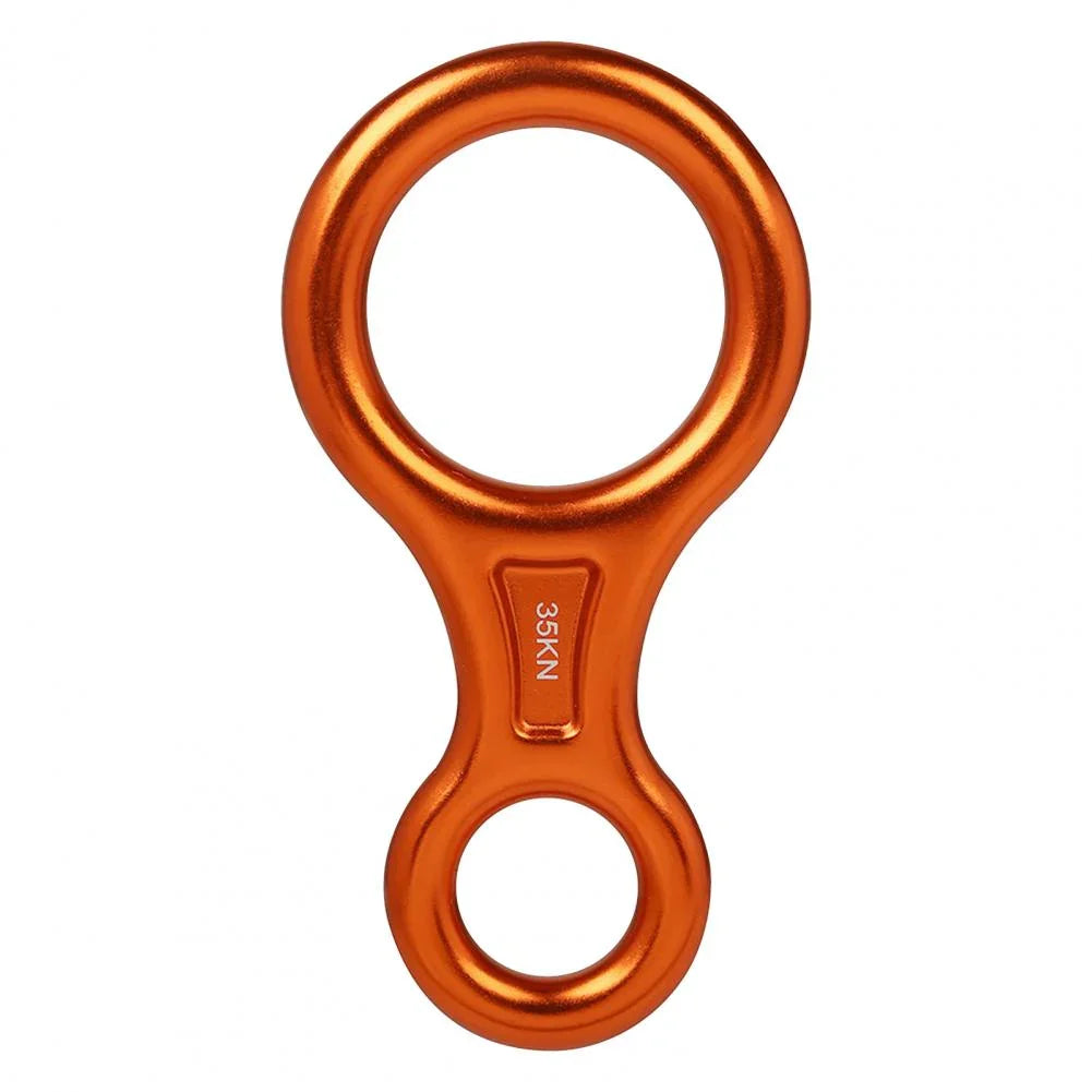 35KN Carabiner High Strength Wear-resistant Compact 8-shape 35KN Descender for Mountaineering