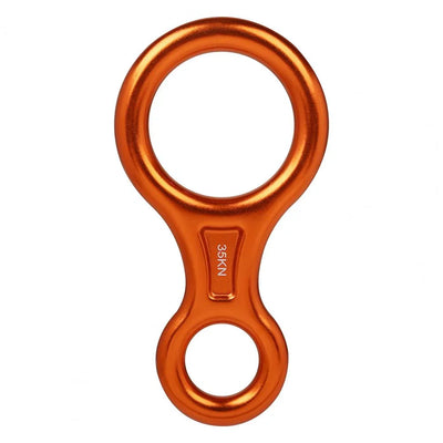 35KN Carabiner High Strength Wear-resistant Compact 8-shape 35KN Descender for Mountaineering