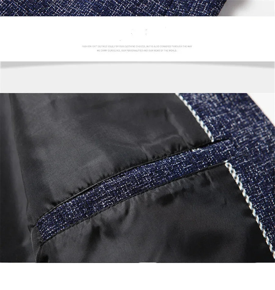 FGKKS 2023 Spring Autumn Blazers Men Fashion Slim Casual Business Handsome Suits Brand Men's Blazers Tops