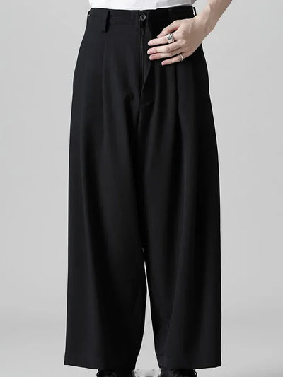 Men's Wide-Leg Pants Spring And Autumn New Yamamoto Style Fashion Trend Youth Leisure Loose Large Size Pants