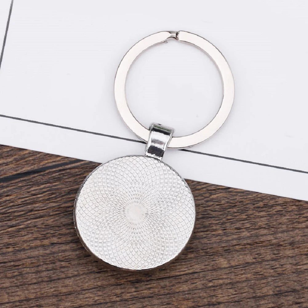 Give Thanks With A Grateful Heart Bible Verses Keychain Glass Scripture Quote Jewelry Christian Faith Keyring Thanksgiving Gifts