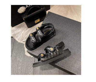 High Quality Platform Sandals Women Wide Strap Platform Open Toe Sandals for Women Female Flat Sandal Summer Ladies Shoes