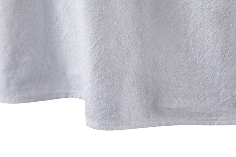 Happyjeffery Mens Cotton Linen Shirt Henry Collar with Drawstring Men Man Long Sleeve Beach Shirts Man Designer Cloth LS51