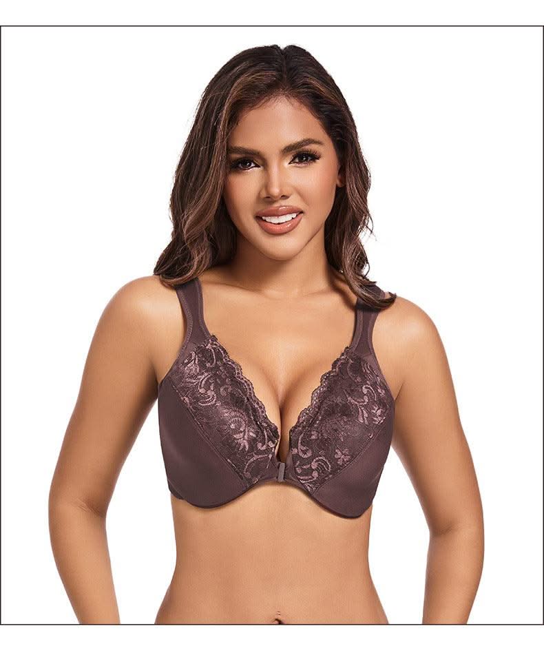 Front Closure Minimizer Bra for Women