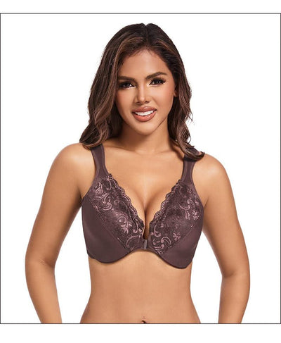 Front Closure Minimizer Bra for Women