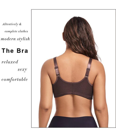 Front Closure Minimizer Bra for Women