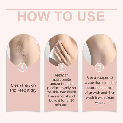 Painless Hair Removal Cream for Women Men Inhibition Hair Growth Moisturizer Body Back Legs Underarm Depilatory Cream with Brush