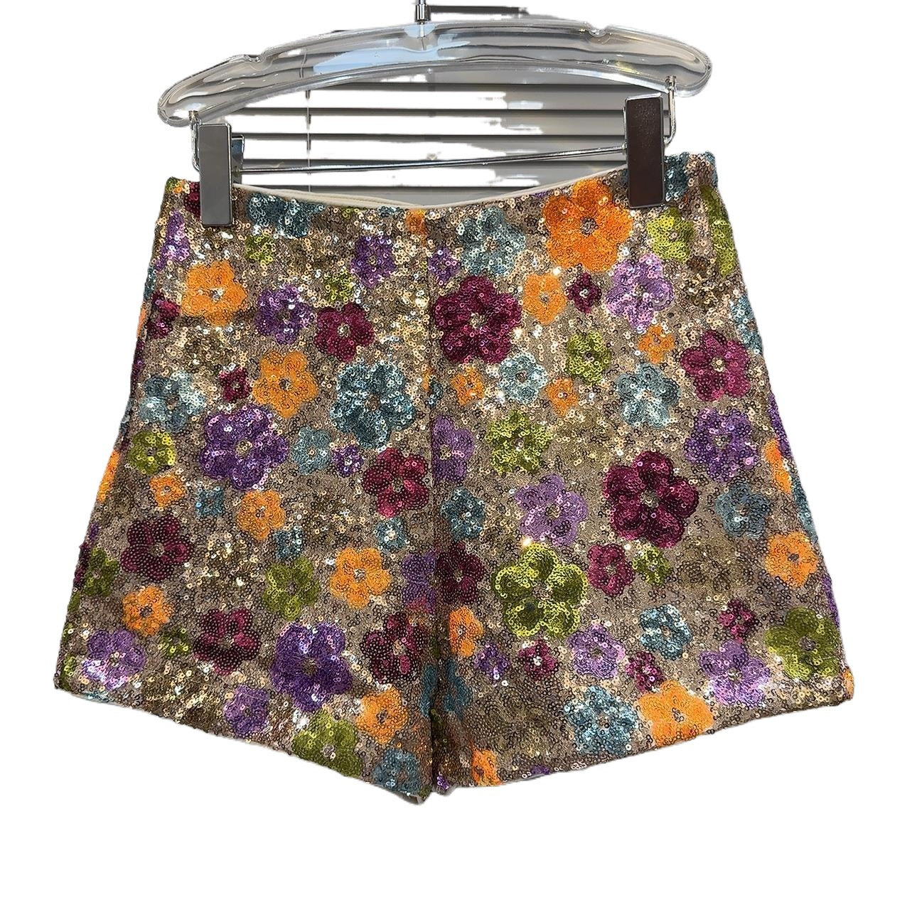 New Personalized Sequin Flower Shorts For Women
