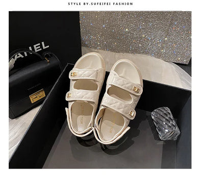 High Quality Platform Sandals Women Wide Strap Platform Open Toe Sandals for Women Female Flat Sandal Summer Ladies Shoes