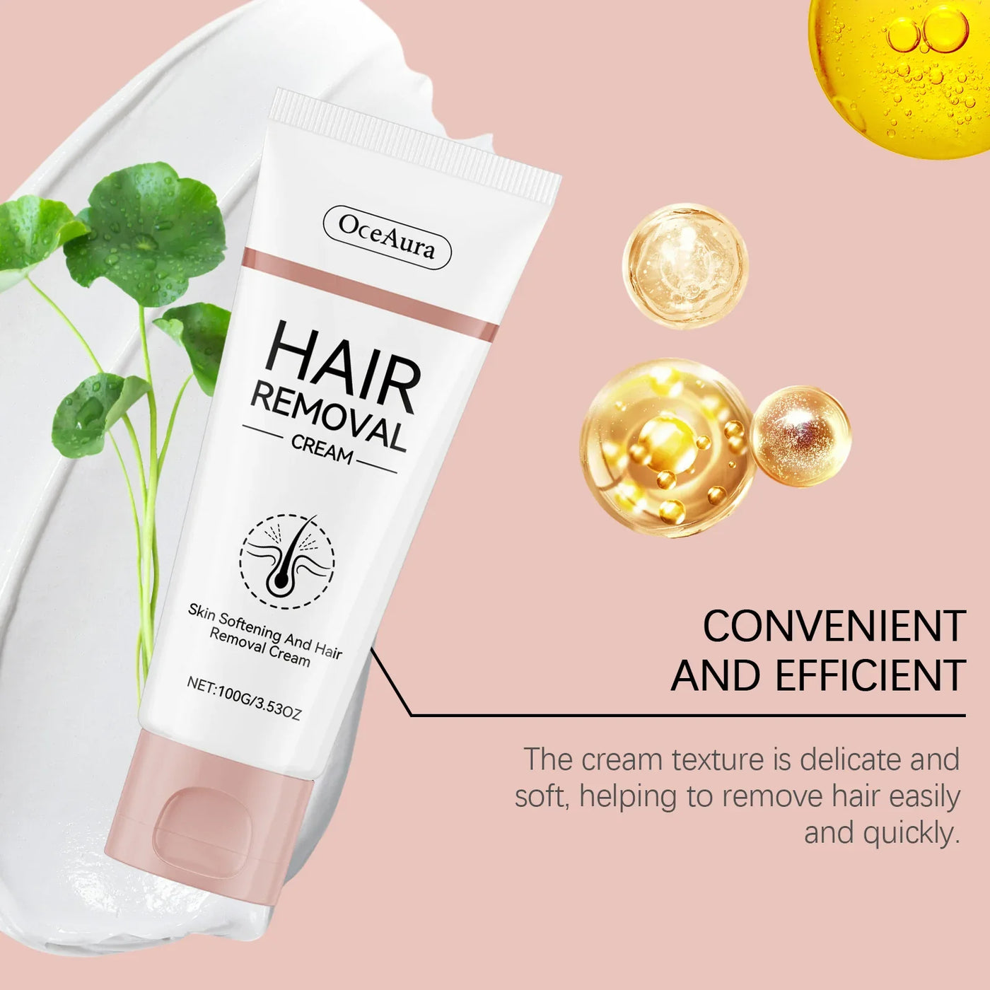 Painless Hair Removal Cream for Women Men Inhibition Hair Growth Moisturizer Body Back Legs Underarm Depilatory Cream with Brush