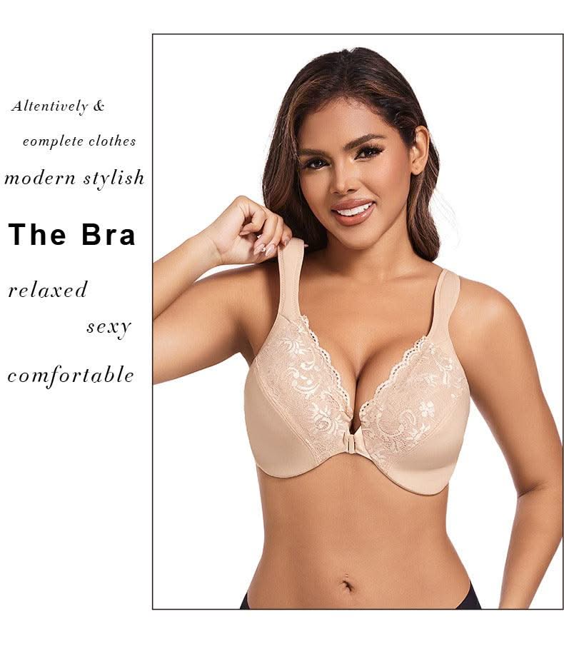 Front Closure Minimizer Bra for Women