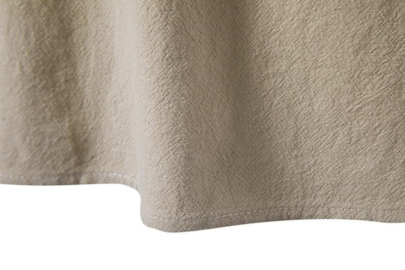 Happyjeffery Mens Cotton Linen Shirt Henry Collar with Drawstring Men Man Long Sleeve Beach Shirts Man Designer Cloth LS51