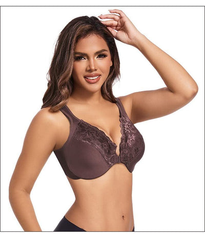 Front Closure Minimizer Bra for Women