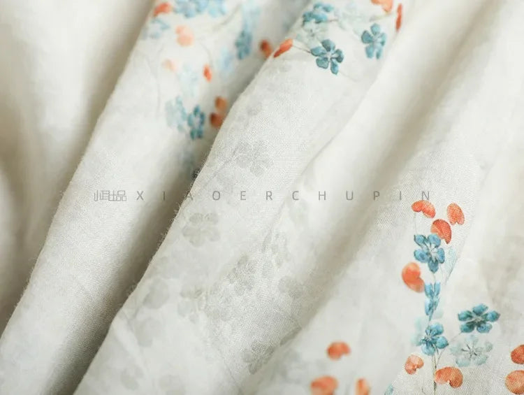 Summer Dress Women 2025 Long Print Elegant Clothing Vintage Elastic Waist Korean Beach Style V-Neck Fashion Robe Ropa De Mujer