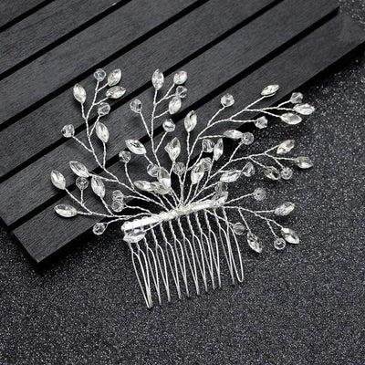 Fashion Hair Jewelry Handmade Prom Hair Ornaments Women Wedding Bridal Hair Accessories for Party Hairband Rhinestone Hair Vine