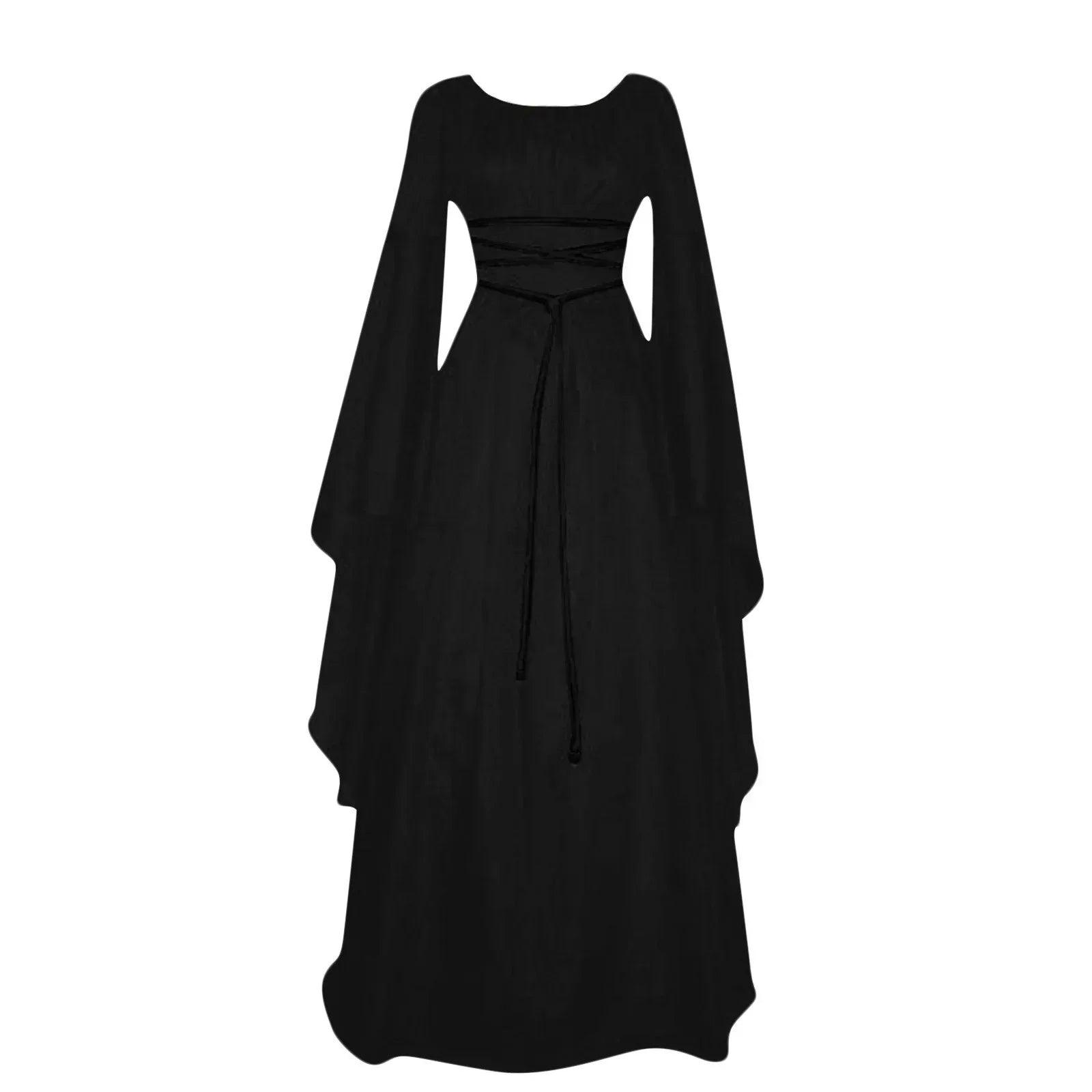 Women dresses vintage medieval cosplay costume ghost witch vampire gothic dress halloween christmas masquerade party