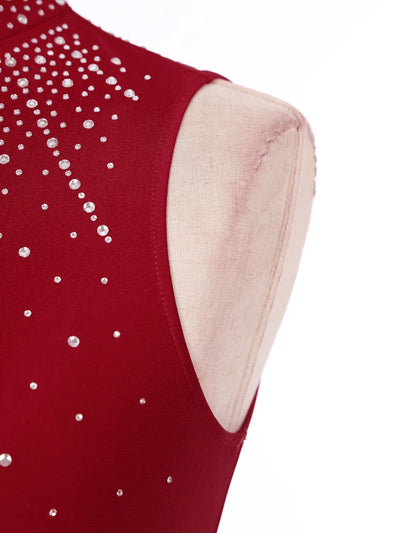 Women Lyrical Contemporary Ballroom Modern Dance Costume Dancing Prom Gown Side Split Maxi Dress for Ballet Gymnastics Skating