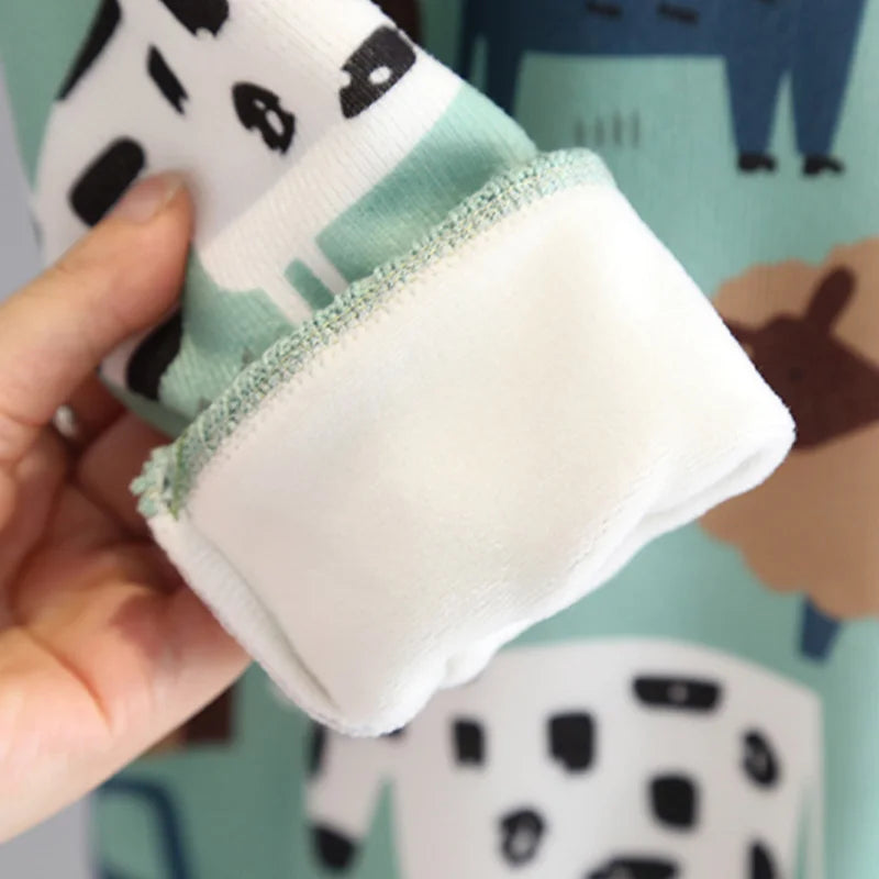 ﻿ Boys' and Girls' Sweaters Thickened Autumn/Winter New Fashionable Children's Knitted Sweaters Girls' and Boys' Tops