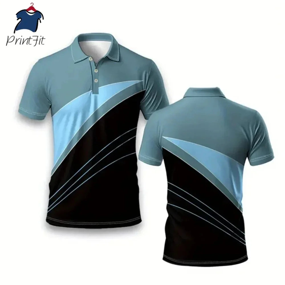 Men Polo Shirts Short Sleeve Men's Clothes Summer Oversized Sportswear Shirt Striped Polo Tees Fashion Man Pullover Tops